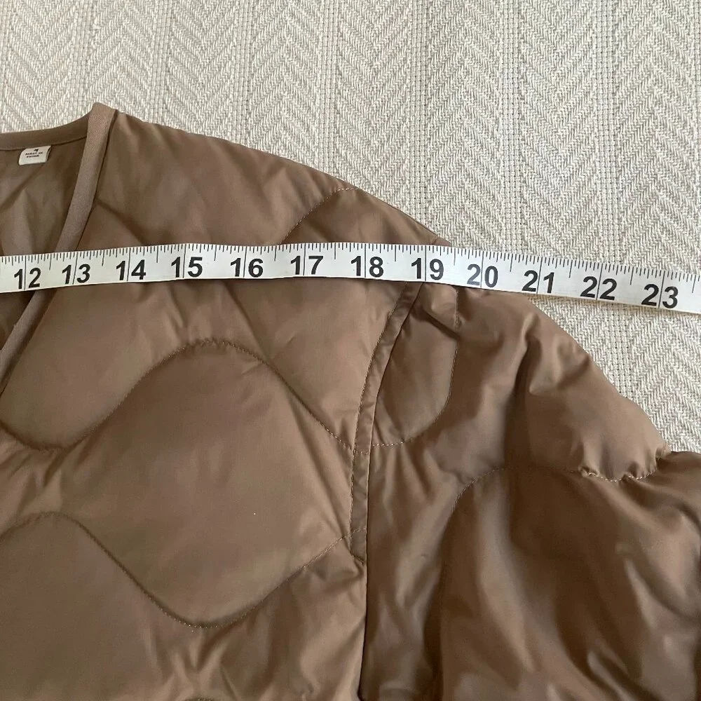 Lemaire Uniqlo U Recycled Down Jacket 34 Brown Size M - Picture 9 of 12